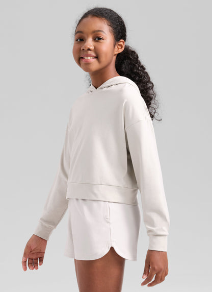 Girls Cloud Jersey Pullover Hoodie