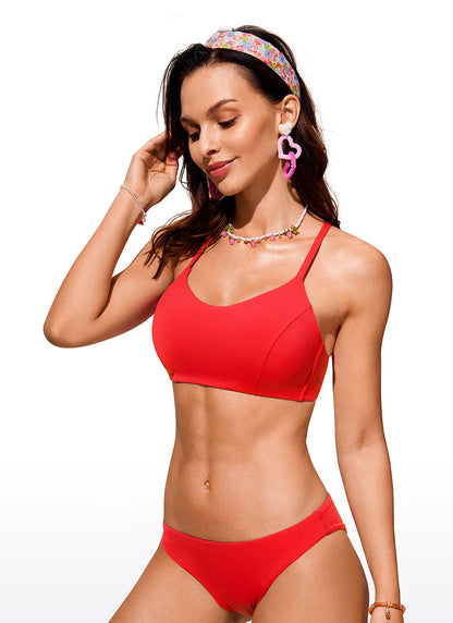 Sunshine Lace Up Strappy Bikini Top