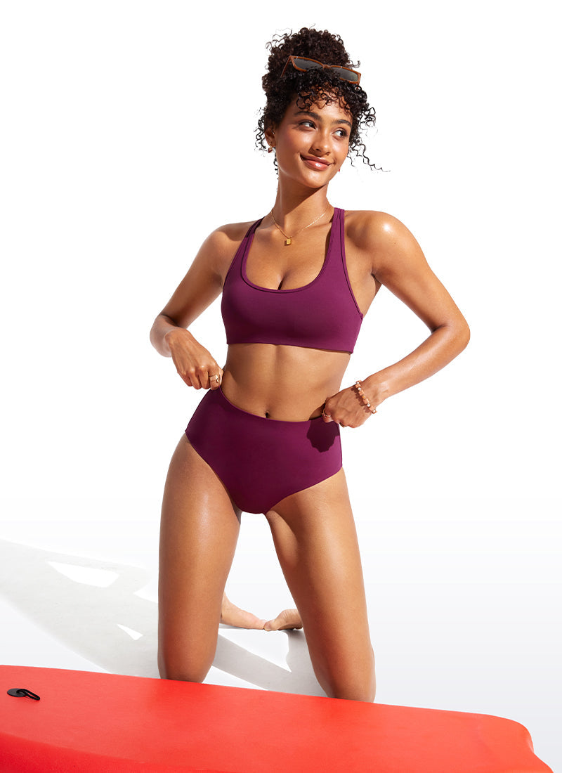 Sunshine U Neck Racerback Bikini Top