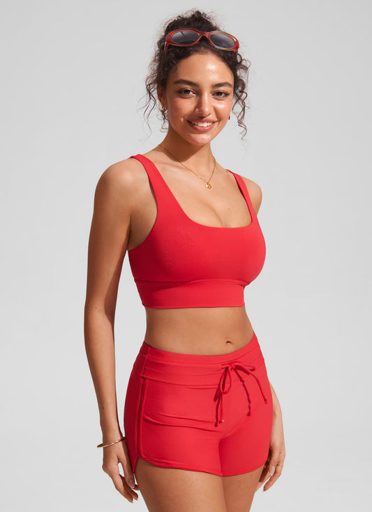 Supportive Modest Wide Straps Bikini Top