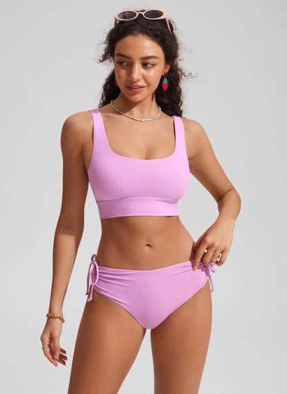 Supportive Modest Wide Straps Bikini Top