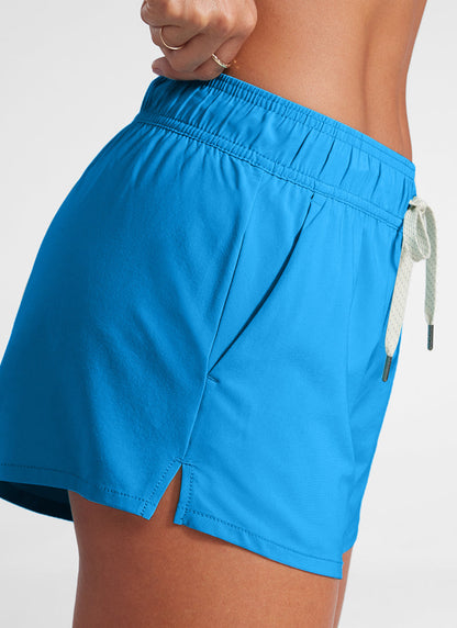 Mid Rise Side Splits Liner Pocket Short 3"