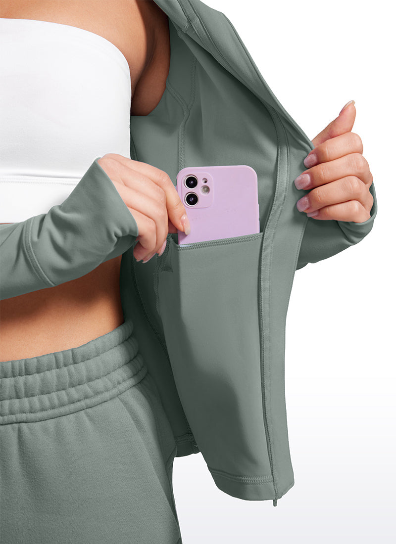 Butterluxe Zip Pocket ThumbHole Hoodie