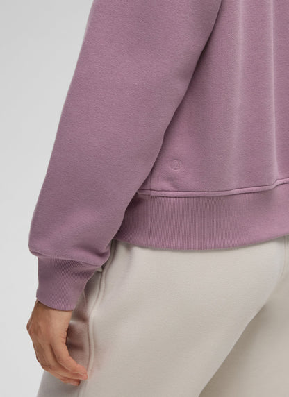 Fleece Lined Half Zip Funnel neck Sweatshirt