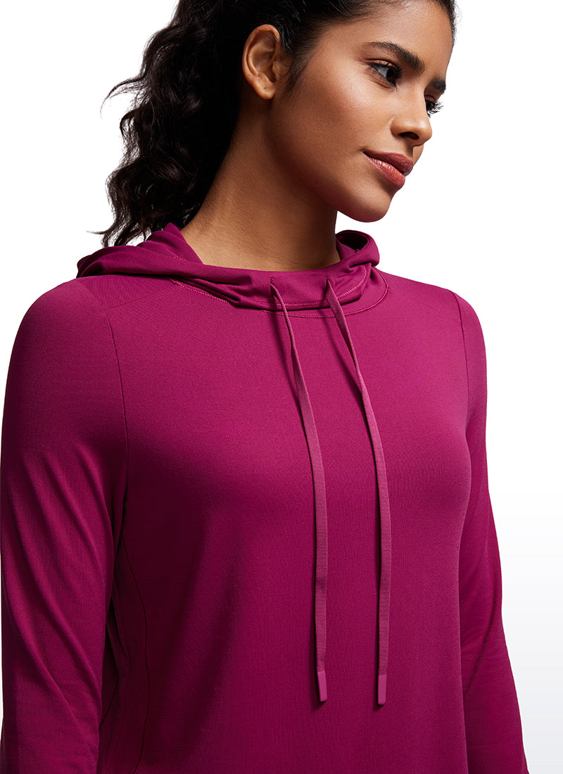 Brushed Feeling Thumbhole Hoodie