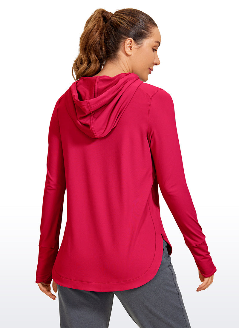 Brushed Feeling Thumbhole Hoodie