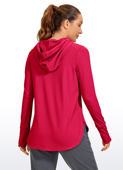 Brushed Feeling Thumbhole Hoodie