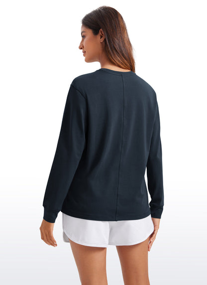 Pima Cotton Loose Fit Long Sleeve