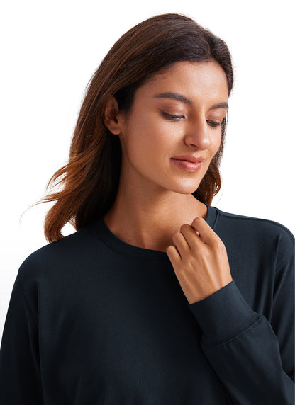 Pima Cotton Loose Fit Long Sleeve