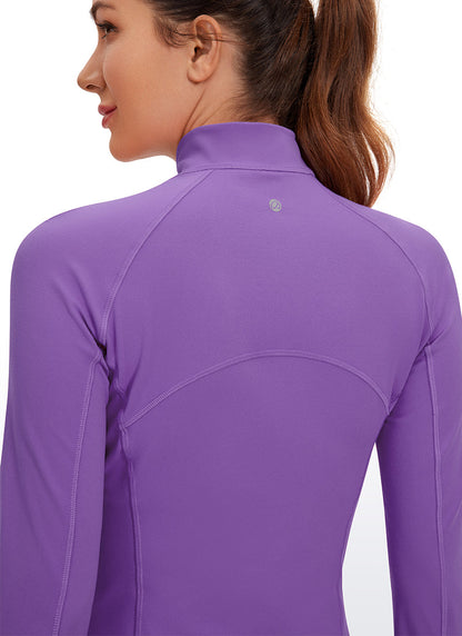 Butterluxe Half Zip Cropped Long Sleeve