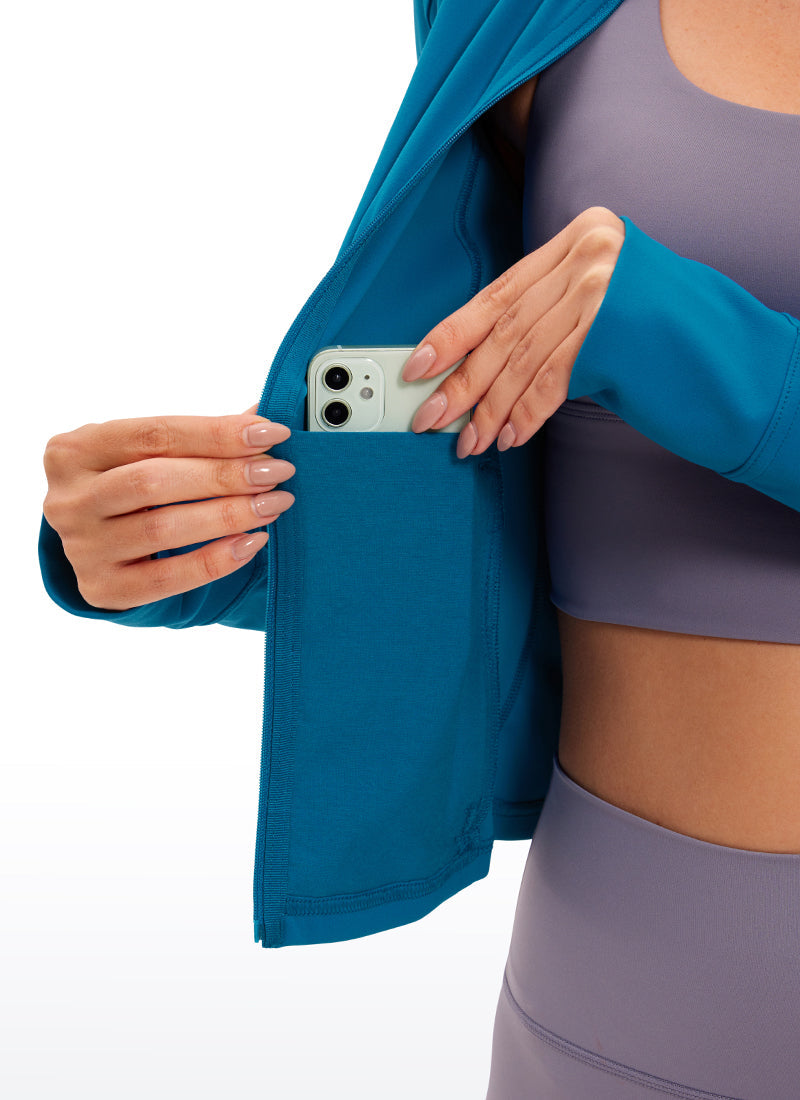 Butterluxe Waist Length Full Zip Jacket