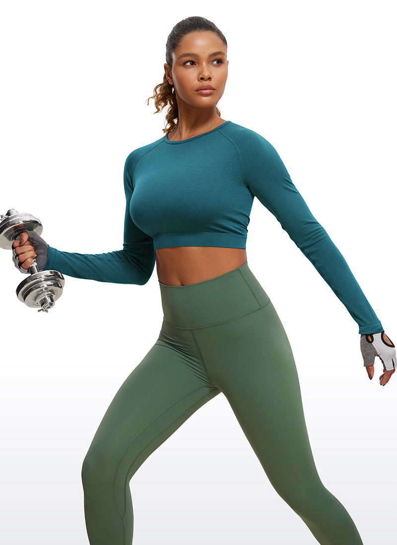 Seamless Slim Fit Cropped Long Sleeve