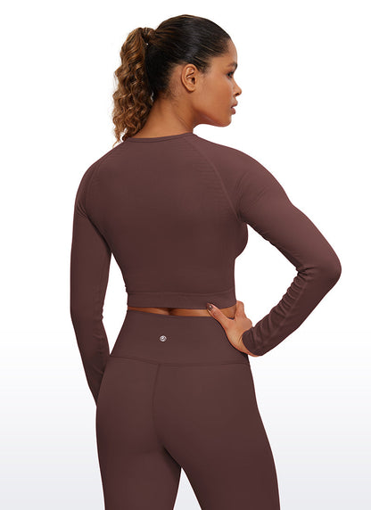 Seamless Slim Fit Cropped Long Sleeve