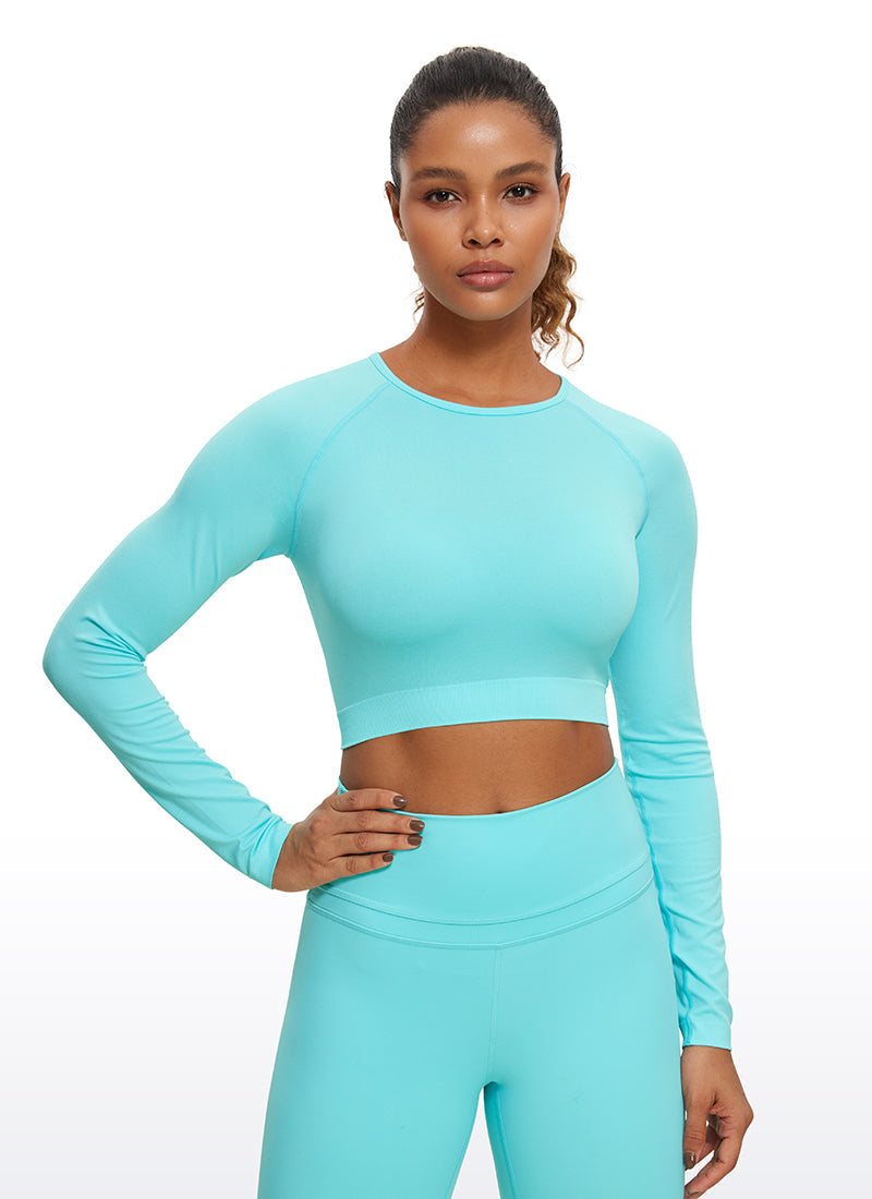 Seamless Slim Fit Cropped Long Sleeve