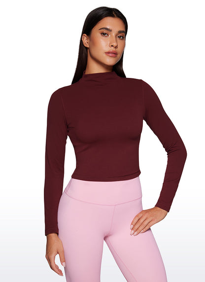 Butterluxe Mock Turtleneck Long Sleeve