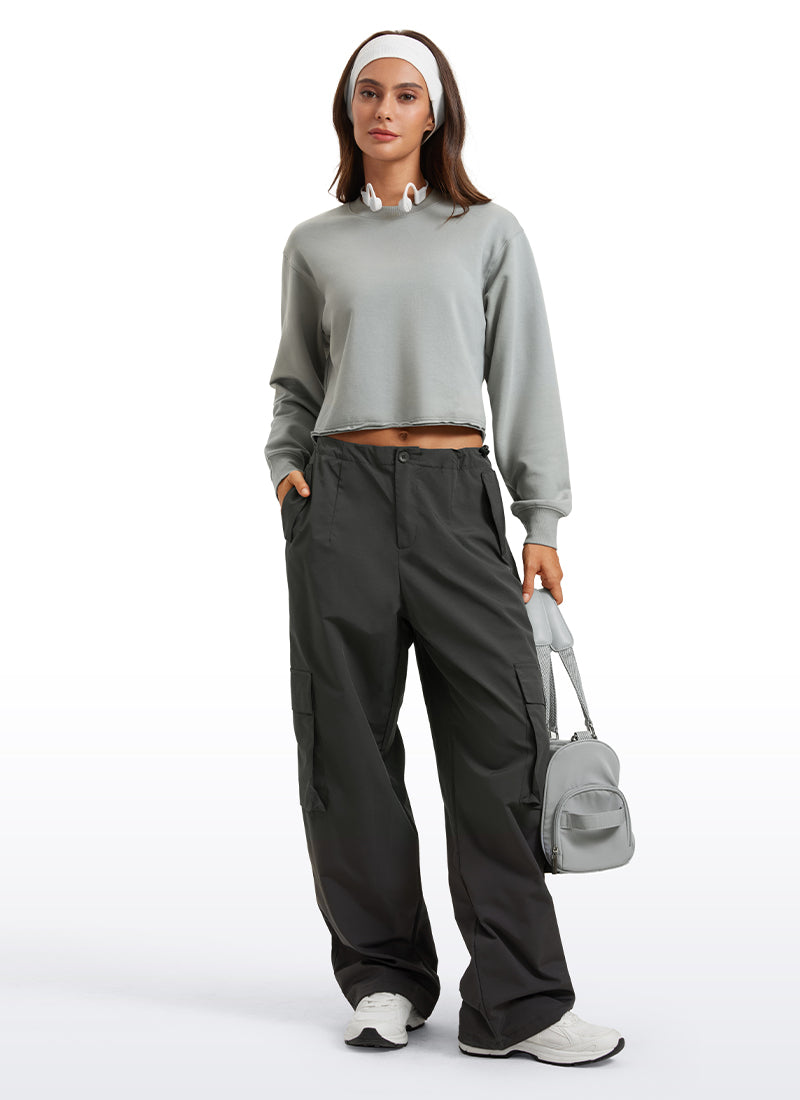 Amenity Double Raw Hem Sweatshirt