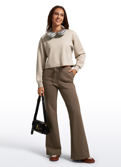 Amenity Double Raw Hem Sweatshirt