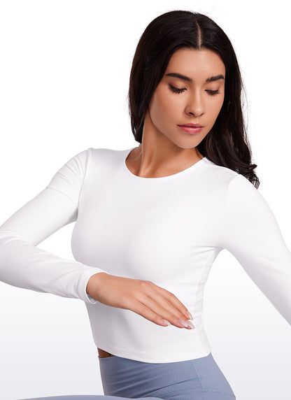 Butterluxe Front Seam Cropped Long Sleeve