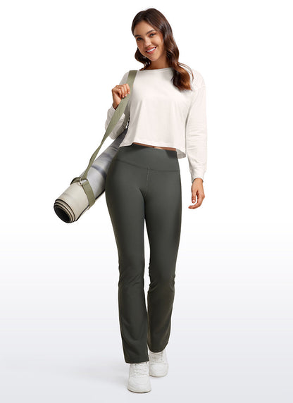 Pima Cotton Cropped Loose Fit Long Sleeve