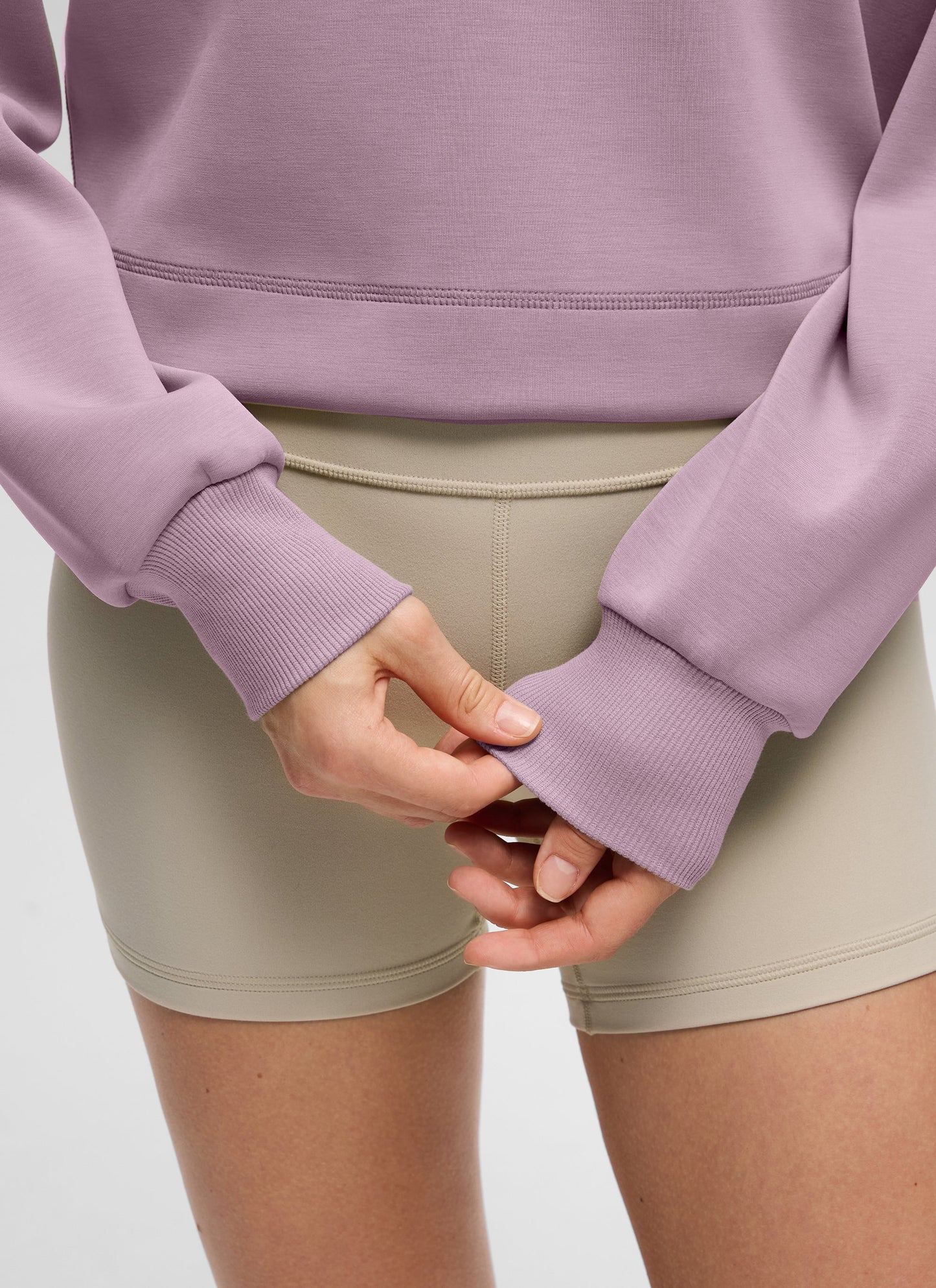 SoftAura Cropped Pullover Hoodie