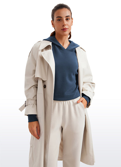 SoftAura Cropped Pullover Hoodie