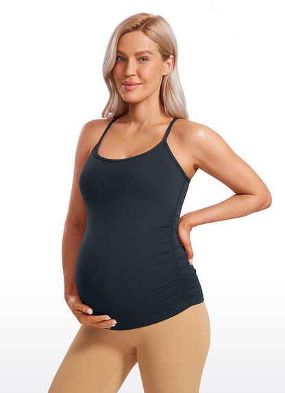 Butterluxe Ruche Sides Y Back Maternity Tank