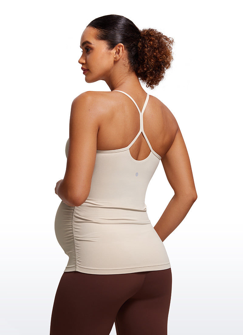 Butterluxe Ruche Sides Y Back Maternity Tank