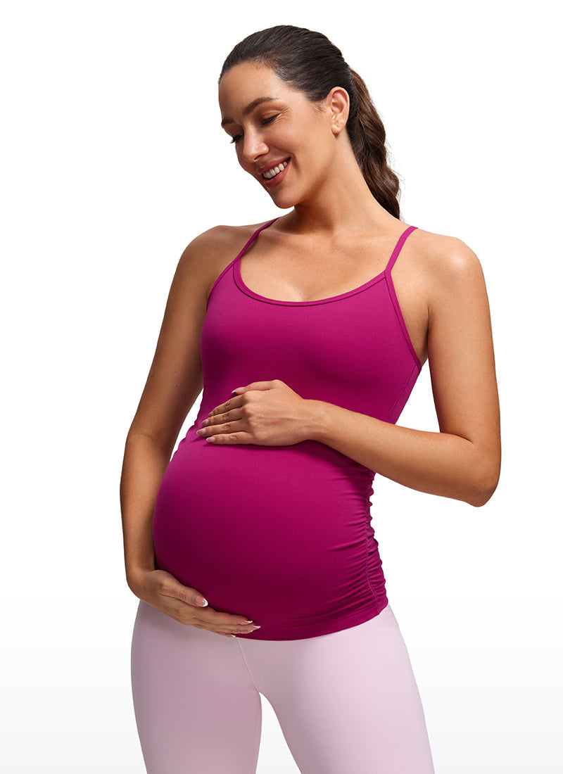 Butterluxe Ruche Sides Y Back Maternity Tank