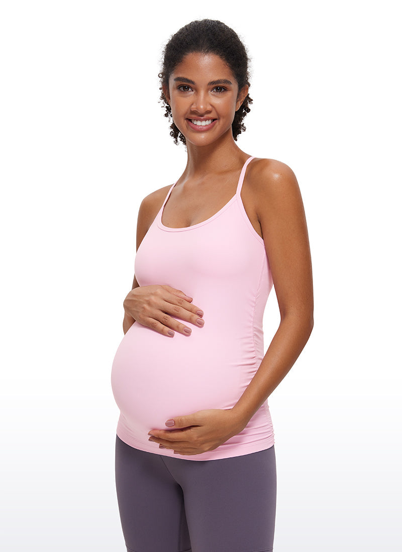 Butterluxe Ruche Sides Y Back Maternity Tank