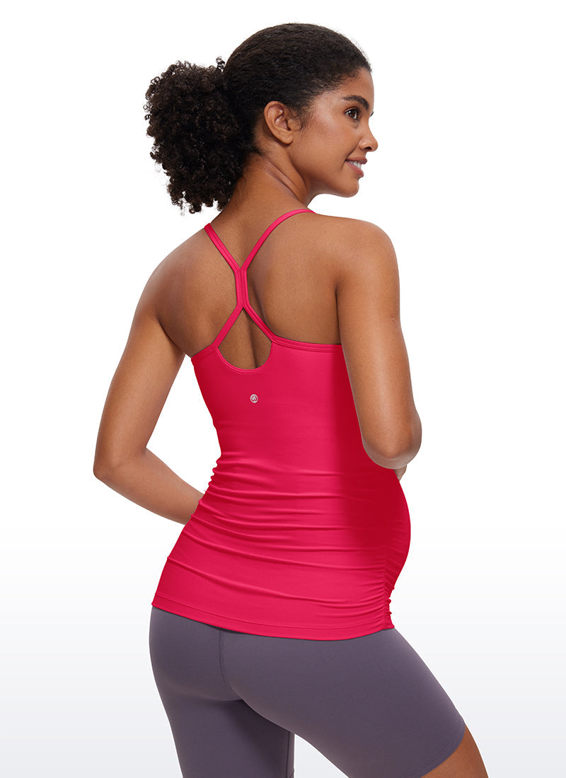 Butterluxe Ruche Sides Y Back Maternity Tank