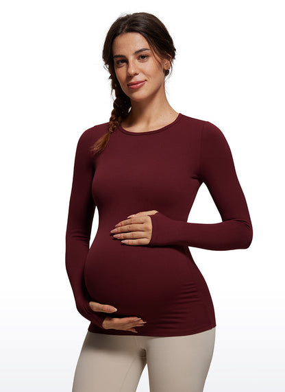 Butterluxe Maternity Crewneck Long Sleeve