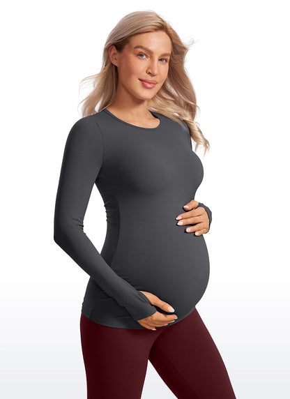 Butterluxe Maternity Crewneck Long Sleeve