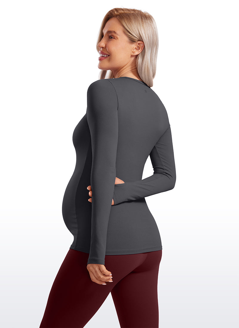 Butterluxe Maternity Crewneck Long Sleeve