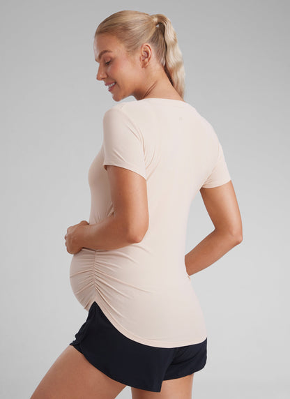 Cloudweight Maternity Ruched Short Sleeve