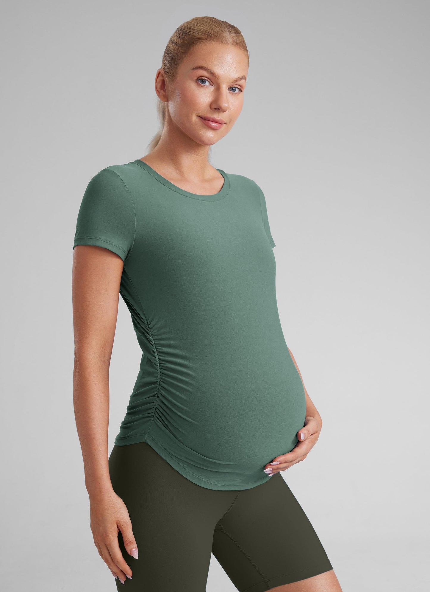 Cloudweight Maternity Ruched Short Sleeve