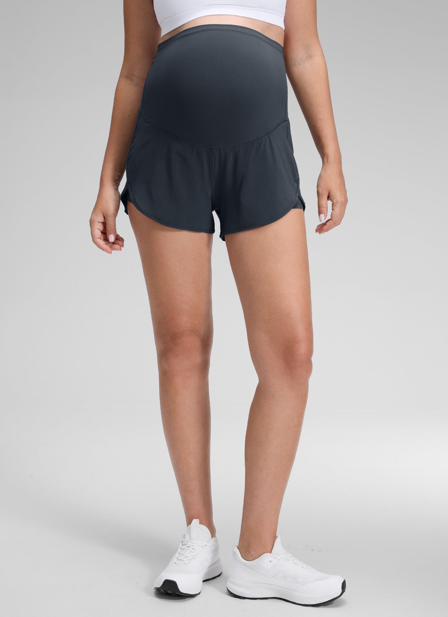 Feather-Fit Soft 2 in 1 Maternity Short 3''