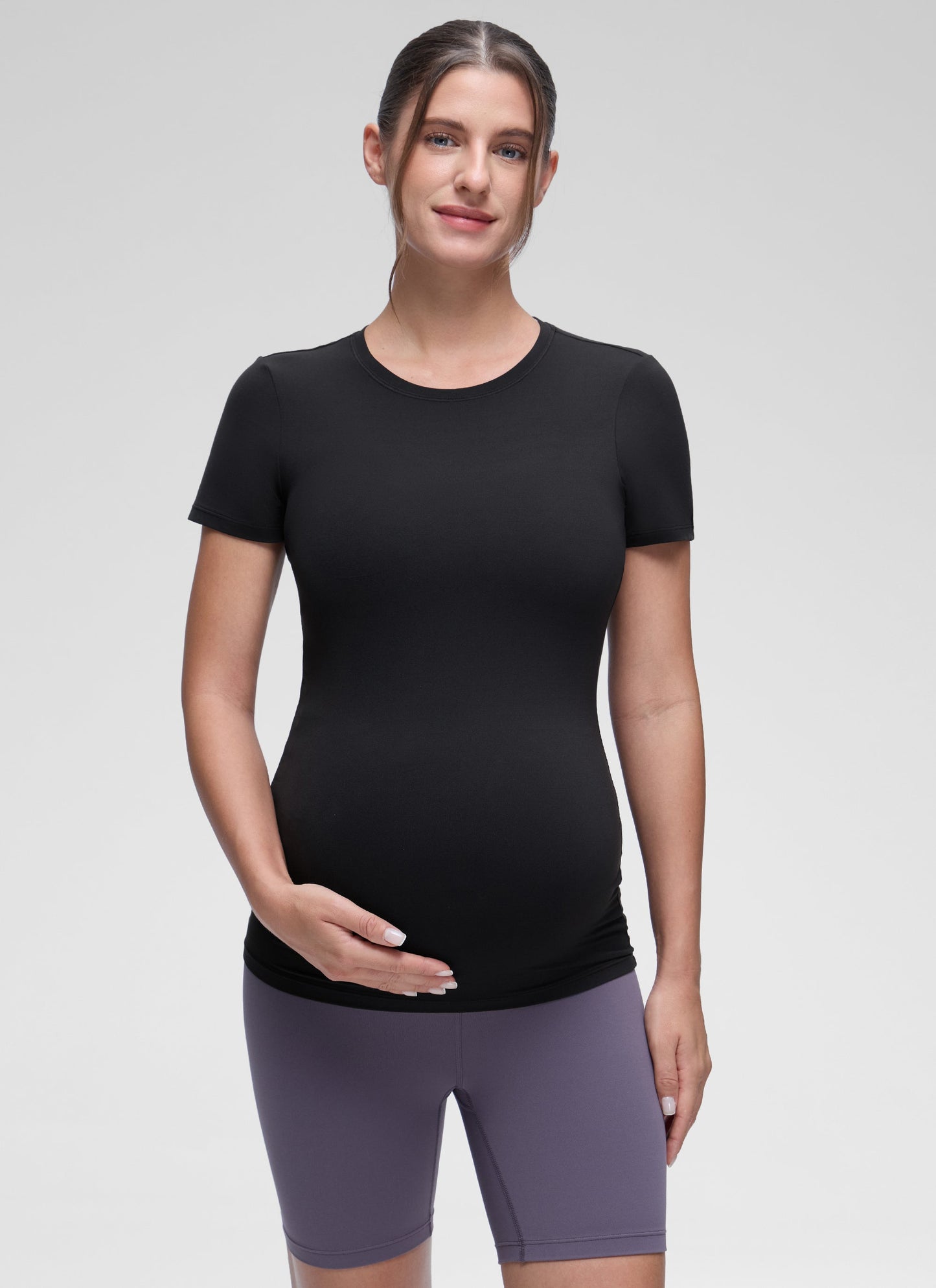 Softembrace Maternity Crew Neck Short Sleeve
