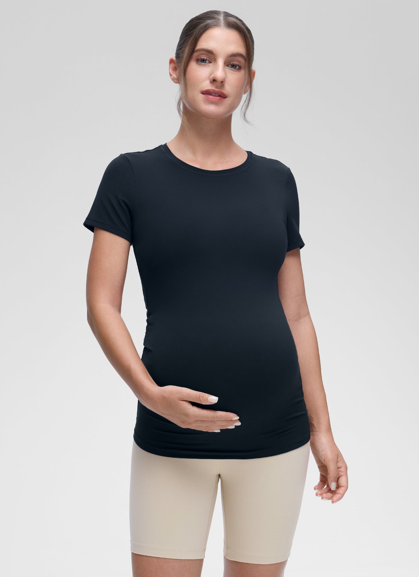 Softembrace Maternity Crew Neck Short Sleeve