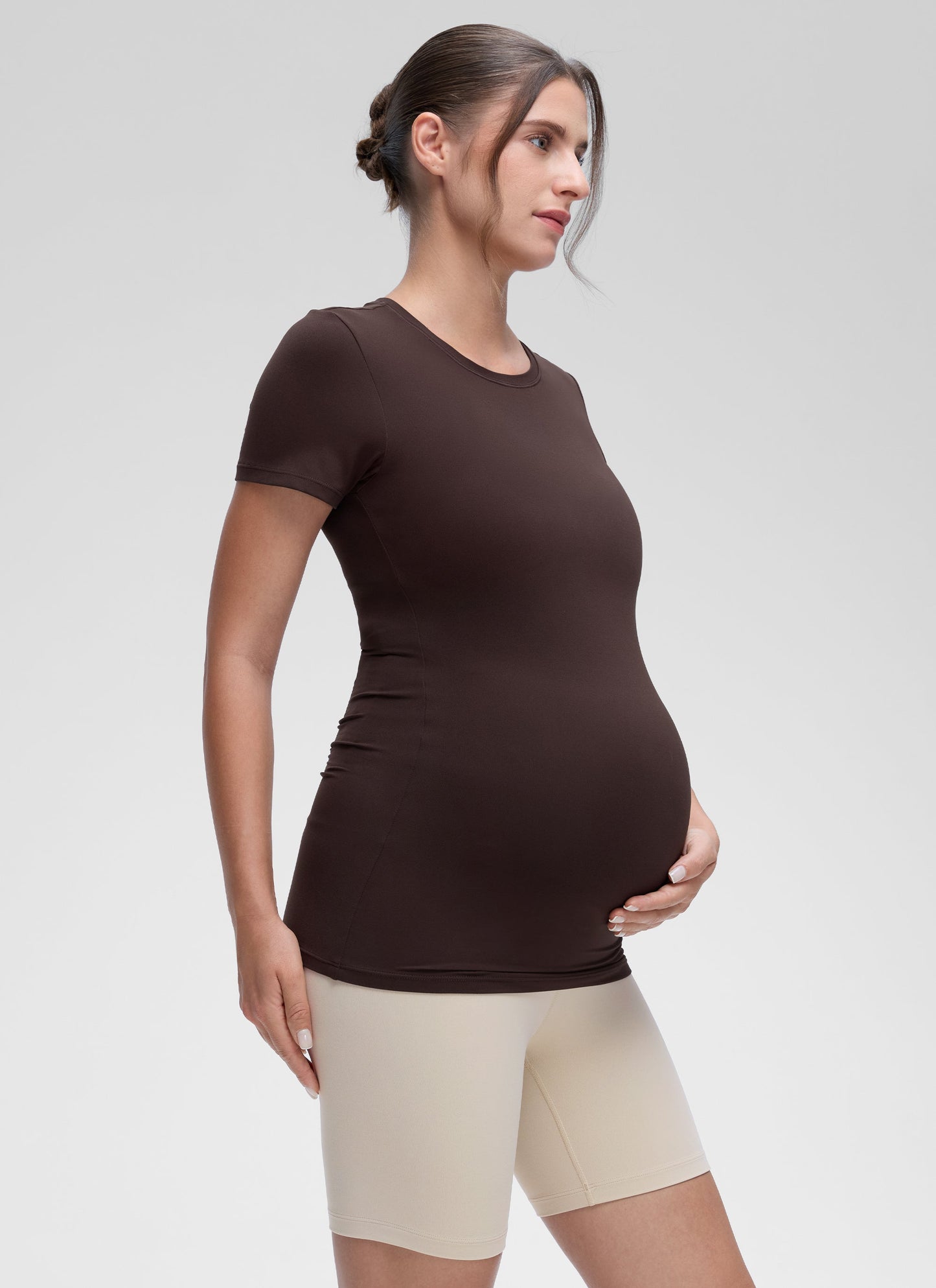 Softembrace Maternity Crew Neck Short Sleeve