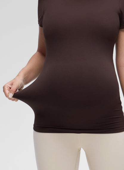 Softembrace Maternity Crew Neck Short Sleeve